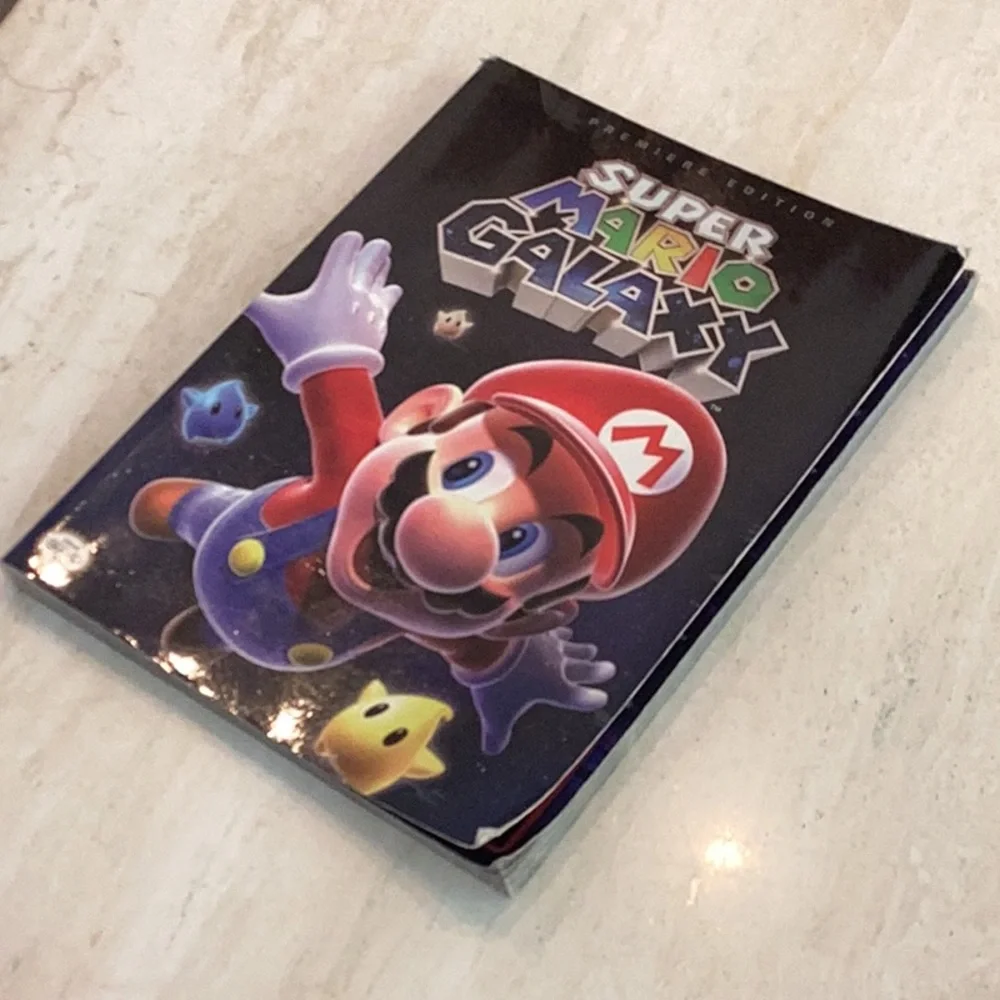 Super Mario Galaxy Nintendo Wii Game & Official Strategy Guide CIB Lot Of 2